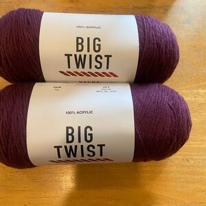 Big Twist Acrylic Yarn in Purple